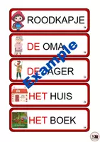 Voorbeeld - Roodkapje: woorden naleggen en typen + lesvoorbereiding - Pagina 2