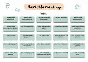 Vorschau - Arbeitsblätter - Herbstferienbingo - Seite 3