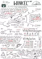 Vorschau - Mal- und Bastelvorlagen - Lückentext: Winkel bis 180 Grad – Klasse 6, Mathematik - Seite 2