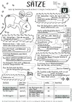 Vorschau - Arbeitsblätter - Lückentext: Sätze – Klasse 6, Deutsch - Seite 1