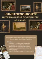 Vorschau - Arbeitsblätter - Kunsteinheit - Kunstgeschichte ab Klasse 9 Genremalerei - Deckblatt