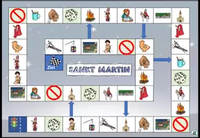 Vorschau - Spiele - Brettspiel / Spielplan "Sankt Martin" DaZ / Deutsch / Religion / KBW - Seite 1