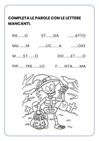 anteprima - Esercizi - Halloween Learning Pack – Italiano, Inglese, Matematica - Pagina 3