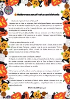 Vista previa - Manualidades / Dibujos para colorear - Games and puzzles Halloween: Pasatiempos divertidos para Infantil y Primaria - página 1