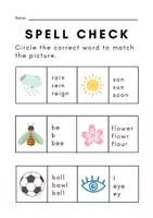 Προεπισκόπηση - Φύλλα εργασίας - Spell Check Worksheet - English (Φυλλάφιο Εργασίας) - Εξώφυλλο