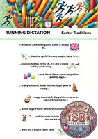 Vorschau - Spiele - Easter & Traditions: Running Dictation (Laufdiktat) - Deckblatt