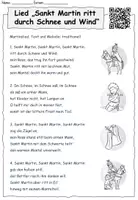 Vorschau - Arbeitsblätter - Lied "Sankt Martin ritt durch Schnee und Wind" Lückentext + Bilder zuordnen 2fach differenziert #sonnemondundsparen - Seite 2