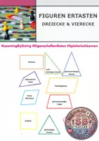 Vorschau - Spiele - Dreiecke und Vierecke ertasten (Spiel zu Eigenschaften) - Deckblatt