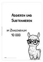 Vorschau - Arbeitsblätter - ZR 10 000 – Addieren & Subtrahieren (FREEBIE) – Arbeitsblatt mit Lösung - Seite 2