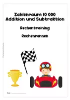 Vorschau - Arbeitsblätter - Rechenrennen – Addieren & Subtrahieren im Zahlenraum 10 000 - Seite 2