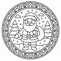 Vorschau - Arbeitsblätter - Materialpaket: Mandala und Ausmalbilder Thema Winter / Weihnachten - Deckblatt