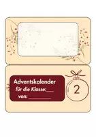 Vorschau - Mal- und Bastelvorlagen - Adventskalender basteln blanko zum selbst Gestalten - Seite 1