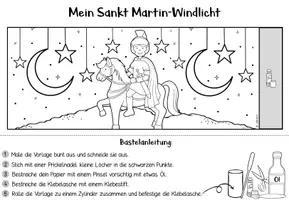 Vorschau - Mal- und Bastelvorlagen - Sankt Martin | Traumreise / Fantasiereise & Windlichter - Seite 2