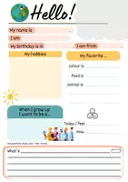 Vorschau - Arbeitsblätter - Briefpatenschaft in Englisch (Steckbrief, Briefe über Englischeinheiten) - Seite 1