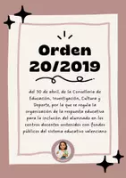 Vista previa - Para docentes: organización, planificación y formación - Llavero normativa: Orden 20/2019 - página 1