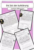 Vorschau - Arbeitsblätter - Die Zeit der Aufklärung und der Absolutismus - Deckblatt