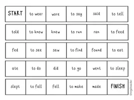 Vorschau - Spiele - Domino irregular verbs Simple past (Kl. 5/6) - Seite 1