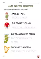 Vista previa - Hojas de trabajo - Jack and the beanstalk worksheet - Portada