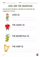 Vista previa - Hojas de trabajo - Jack and the beanstalk worksheet - página 1