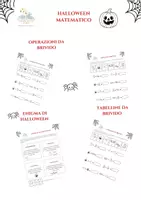 anteprima - Esercizi - Percorso: Halloween matematico! - Pagina di copertina