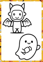 Vista previa - Manualidades / Dibujos para colorear - Dibujos para colorear - versión halloween - página 1
