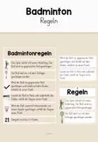 Vorschau - Poster - Badminton (Regeln) - Deckblatt
