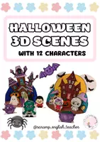 Vista previa - Manualidades / Dibujos para colorear - HALLOWEEN 3D SCENES (HALLOWEEN CRAFTS) - Portada
