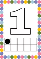 Vorschau - Stationenlernen - Zahlen Lernkarten 1-10 | Tafelmaterial Zehnerzahlen | Zahlenraum 10 - Seite 1