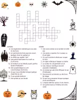 Aperçu - Jeux - French Halloween crossword and word search Vocabulary - Page 2