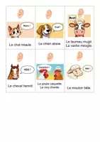 Aperçu - Jeux - Familles d’animaux et leurs cris (niveau 1) : maternelle, cycle 2 - Page 2
