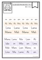 Vorschau - Arbeitsblätter - Leseblätter zu Lilos Lesewelt 1 - Wortebene (MIAL) - Seite 3