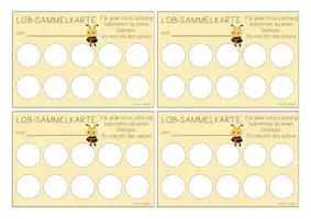 Vorschau - Anderer Materialtyp - Lob- bzw Verhalten-Sammelkarten - Seite 1
