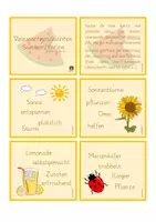 Vorschau - Aufgabenkarten - Reizwortgeschichten Sommer - Seite 1