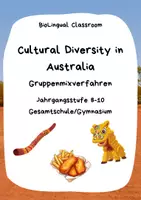 Vorschau - Arbeitsblätter - Cultural Diversity in Australia - Gruppenmixverfahren - Deckblatt