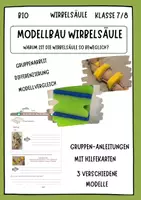 Vorschau - Arbeitsblätter - Wirbelsäule - Warum ist die Wirbelsäule so beweglich? Modellbau - Deckblatt