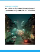 Vorschau - Unterrichtsreihen - Am kürzeren Ende der Sonnenallee | Thomas Brussig – Unterrichtsmaterial Sek I Deutsch - Deckblatt