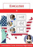 Vorschau - Bildkarten - Conversation Cards (8): American high schools - Deckblatt