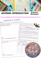 Vorschau - Arbeitsblätter - Introducing Adverbs: Worksheet + Matching Activity (More! 2 Unit 13) - Deckblatt
