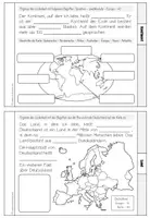 Vorschau - Arbeitsblätter - Hier lebe ich – Flipbook zu Erde, Kontinent, Land & Wohnort | Sachunterricht - Seite 3