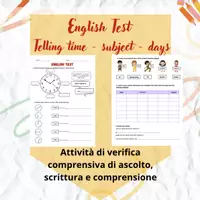 anteprima - Esercizi - English test - 4th-5th grade - verifica primaria - Pagina 3