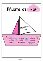 Προεπισκόπηση - Flashcards - Καταλήξεις Ρημάτων (Αφίσες)- ThinkClass - Σελίδα 1