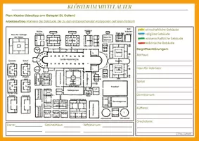Vorschau - Stundenentwürfe - Kloster im Mittelalter - Seite 1