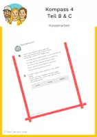 Vorschau - Klassenarbeiten - Klassenarbeit - Kompass 4 - Teil B und C - Deckblatt