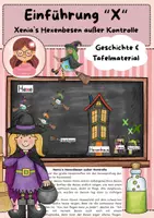 Vorschau - Präsentationen/Tafelbilder - Buchstabeneinführung X - Geschichte und Tafelmaterial - Deckblatt