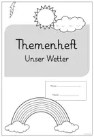 Vorschau - Arbeitsblätter - Themenheft/Forscherheft/Lernwerkstatt Wetter - Seite 1