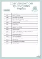 Vorschau - Anderer Materialtyp - Conversation Questions -Topics - Seite 1