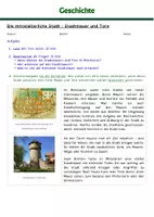 Vorschau - Arbeitsblätter - Mittelalterstadt - Gruppenarbeit (Leben, Kirche,...) - Seite 1