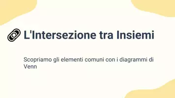 anteprima - Presentazioni / Lavagne - PRES elementi comuni insiemi e diagrammi di Venn - Pagina 1