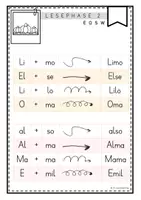 Vorschau - Arbeitsblätter - Leseblätter zu Lilos Lesewelt 1 - Wortebene (EOSW) - Seite 1
