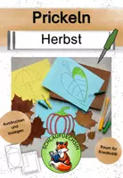 Vorschau - Mal- und Bastelvorlagen - Prickeln Herbst – Feinmotorik für die Grundschule - Deckblatt